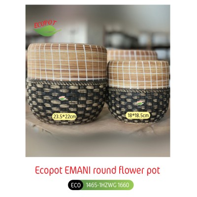 Ecopot EMANI round flower pot